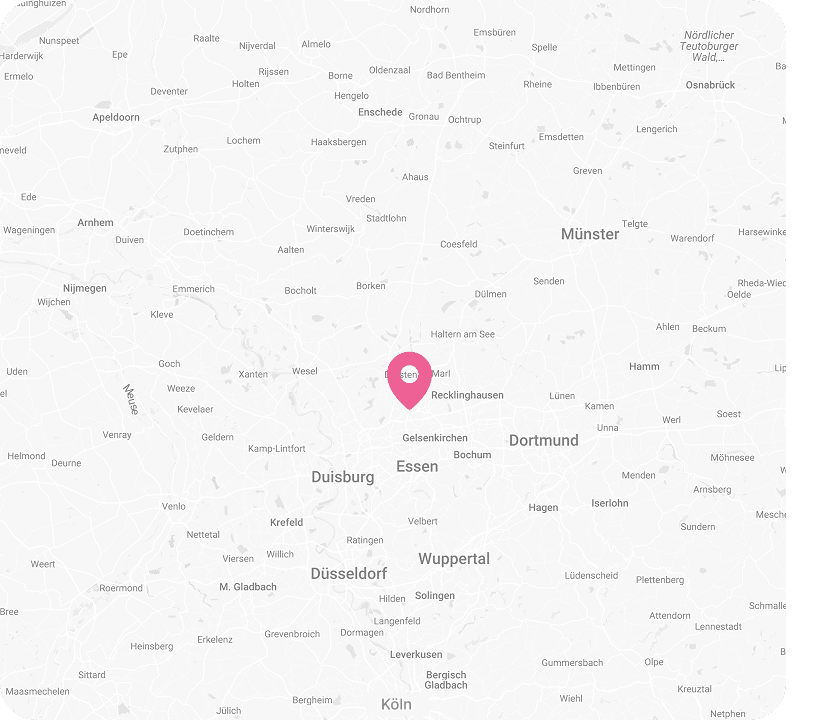 Unsere Kieferorthipädische Praxis befindet sich im Herzen von Gladbeck.